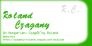 roland czagany business card